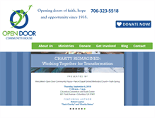 Tablet Screenshot of opendoorcommunityhouse.org